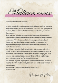 voeux N EL MIRI 2024